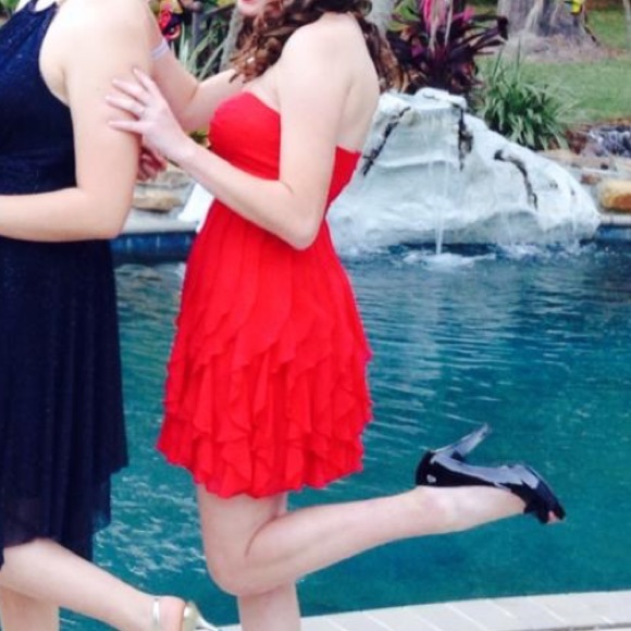 Red Formal Dress - Picture 3 of 4